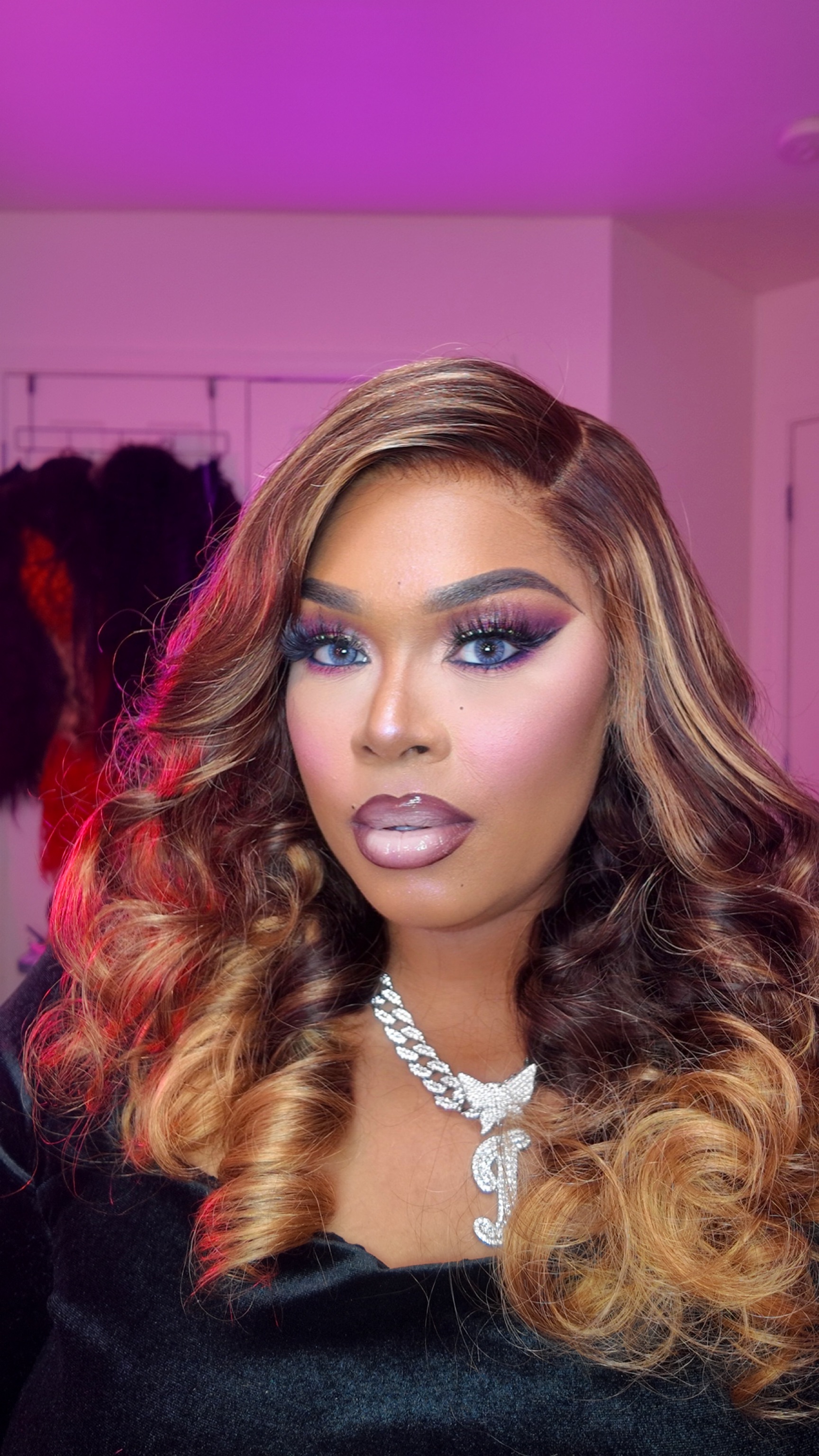 Glam beauty portrait